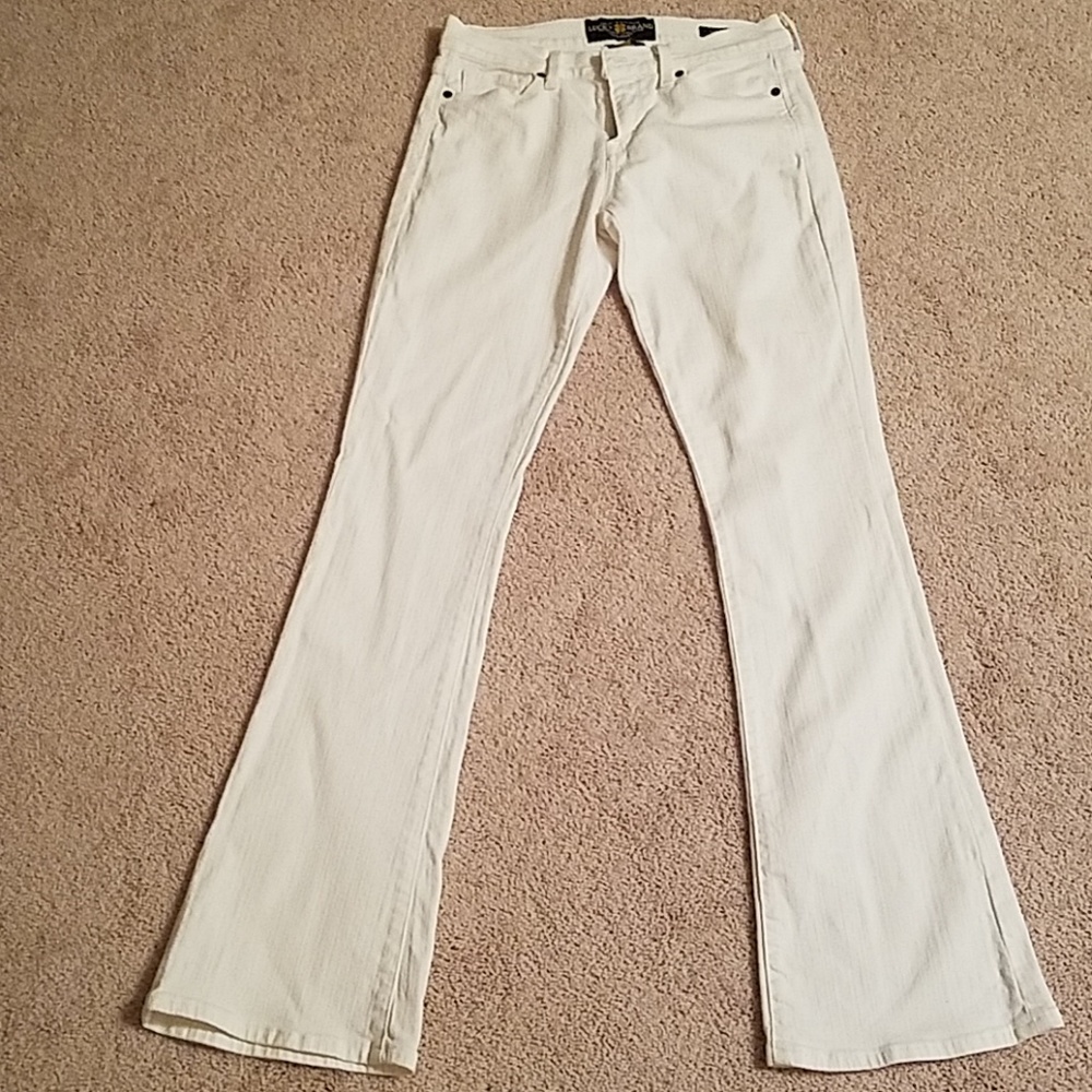 White Lucky Brand bootcut jeans